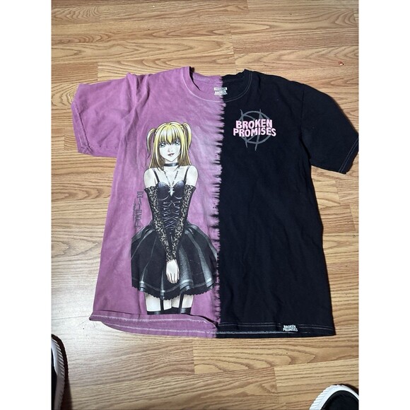 Broken Promises BLACK/PINK Death Note T-shirt Medium - Picture 1 of 6